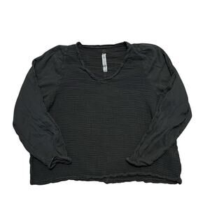 Raquel Allegra Cotton Gauzy Long Sleeve Top